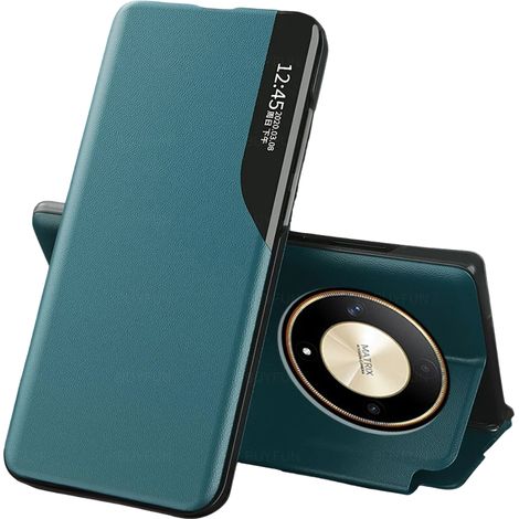 Custodia a libro per Honor Magic 6 Lite 5G, vista laterale, verde (1/5)