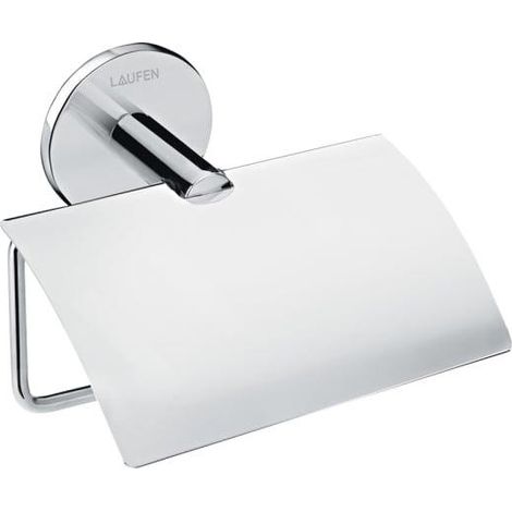 Laufen Cana - Porte-papier de toilette avec couvercle, chrome H3841320040011 (1/3)