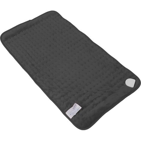 Couverture électrique, Minuterie d'affichage à LED de Coussin Chauffant à 6 Températures Réglables pour Le Salon (Gris) (1/5)