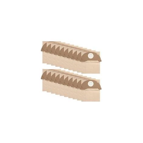 20 Staubsaugerbeutel für Kärcher WD2, MV2, WD 2.200, WD2250, A2004, A2054, A2099, 6.904-322.0, wiederverwendbare Beutel, als Ersatz für Papierstaubbeutel (1/5)