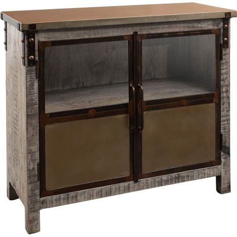credenza in legno di Mango 100x40x90 marrone laccato HEAVY INDUSTRY 227