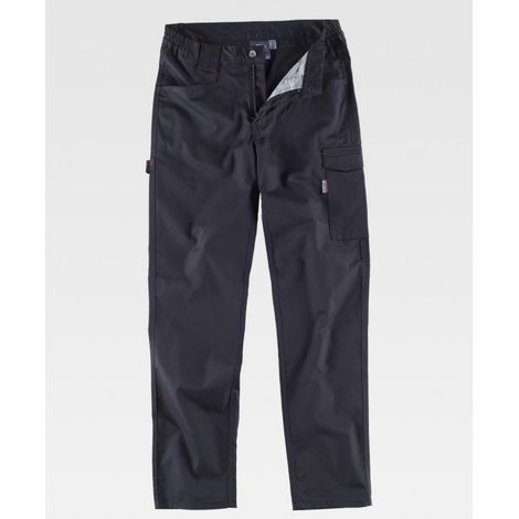 Pantalón de tejido elástico bidireccional multibolsillos WORKTEAM Combi B4030 (1/3)