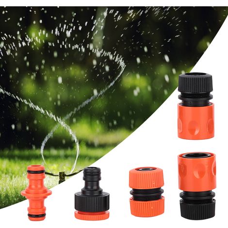 Juego de 5 racores ABS G1/2" para tuberías de agua de PVC, adecuados para riego de jardines, ligeros y duraderos. (1/5)