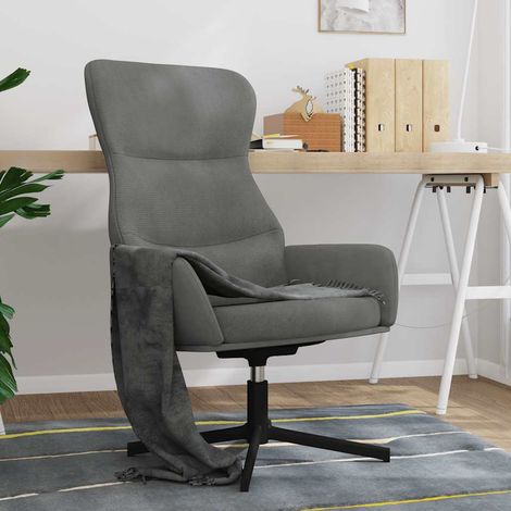 Relaxsessel Dunkelgrau Samt