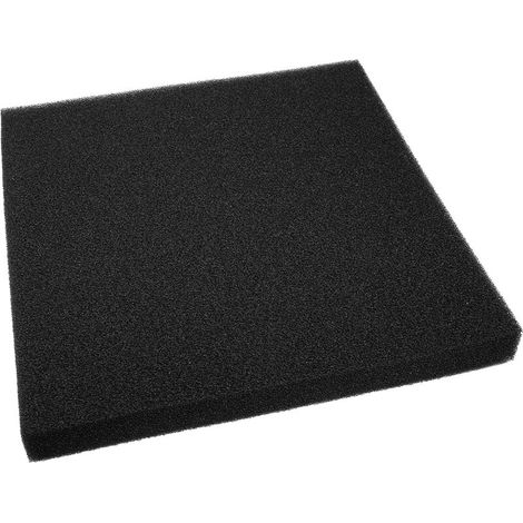 Mousse filtrante pour aquarium 50x50x5 cm en coton noir – filtration biologique efficace (1/3)