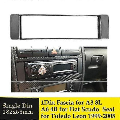 Nouvelle façade autoradio 1 DIN pour Audi A3 8L, A6 4B, Seat Toledo, Leon, Fiat Scudo  Panneaux de porte et pièces intérieures (1/5)