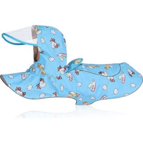 Waterproof for dog Large dog cutting-wind for pets Cape waterproof blue Clothes for pets Waterproof M (1/4)