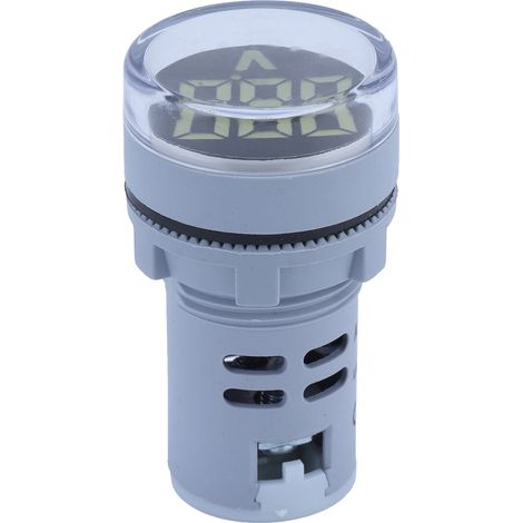 Voltmètre numérique rond AD16-22FSV 60-500V AC blanc, indicateur de tension LED pour tableau électrique, moniteur de signal 220V, instrument de mesure industriel (1/5)