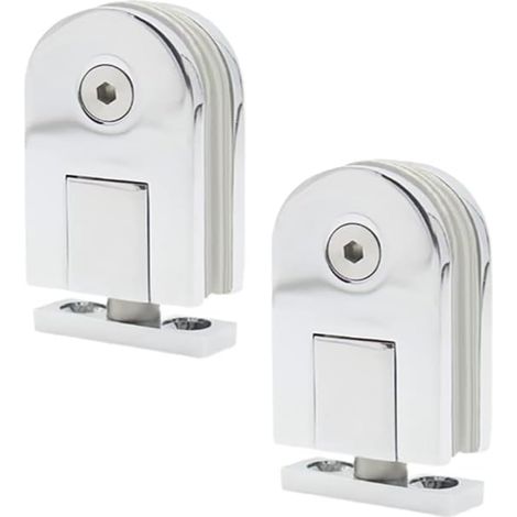 Lot de 2 charnières de porte en verre pivotant, 35 kg (1/4)