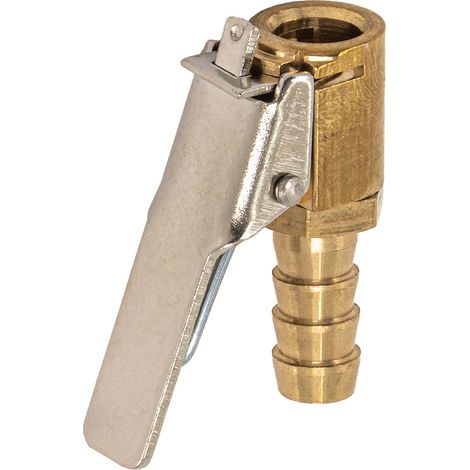 Cabezal de latón para inflar válvulas de neumáticos Schrader amio-04472 (1/5)