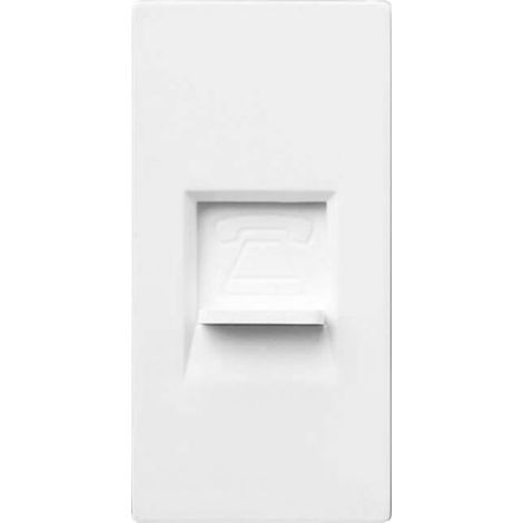 IluminaShop - Modulo Conexion Telefono RJ11 Blanco Serie Modern