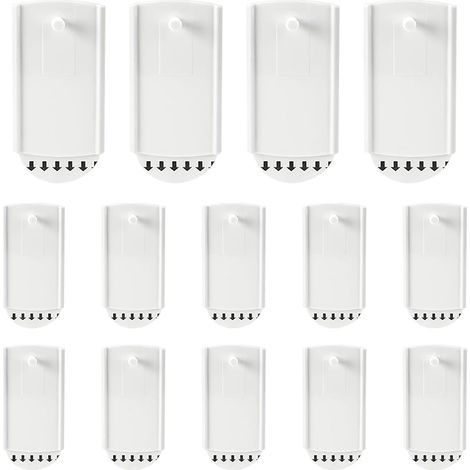 14 Pièces Fixation Cadre Sans Percer, 4,3 X 7,8 cm Attache Cadre Sans Percer, ABS Blanc Attache Tableau Sans Percer, pour Posters, Images, Photos (1/5)