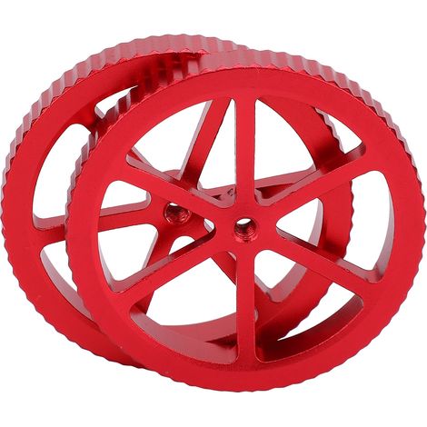 Écrous de Nivellement pour Imprimante 3D Rouge - Accessoires DIY en Métal pour Plateau de Plateforme à Poignée de Rotation (1/5)