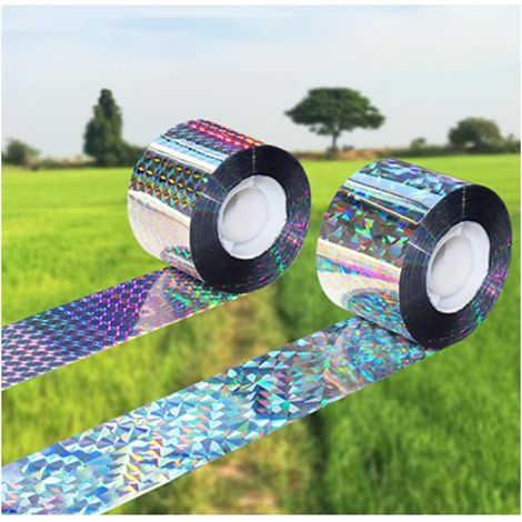 Vogelabwehrband, 2er-Pack Vogelabwehrband, doppelseitiges reflektierendes Klebeband für Vögel (4,8 cm x 50 m, 4,8 cm x 50 m) (1/3)