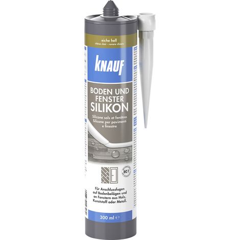 Knauf Boden- & Fenster Silikon 300 ml eiche hell (1/2)