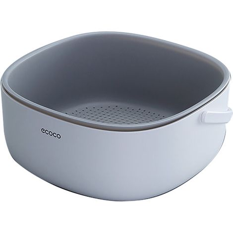 Passoire pliable grise avec poignée, panier égouttoir à légumes, outil de lavage et de filtration pour la cuisine (1/5)