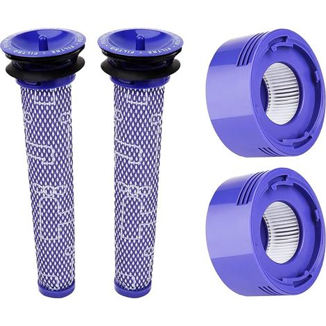 Hechuang 4-teiliges Filterset (2 Vorfilter DY-96566101 + 2 Nachfilter DY-96747801) für Dyson V7 / V8 Akku-Staubsauger (1/4)