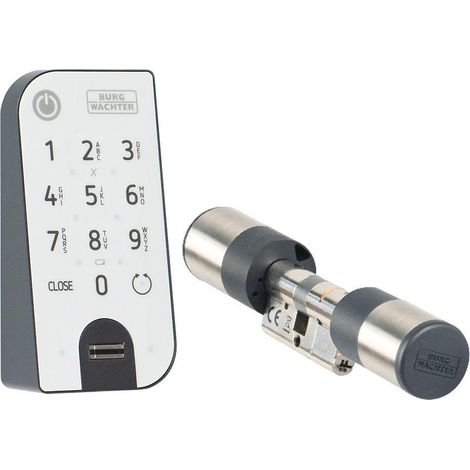 Elektron.Türschl.7602 Zyl.u.Fingerprinttastatur schwarz,VA BURG-WÄCHTER (1/10)