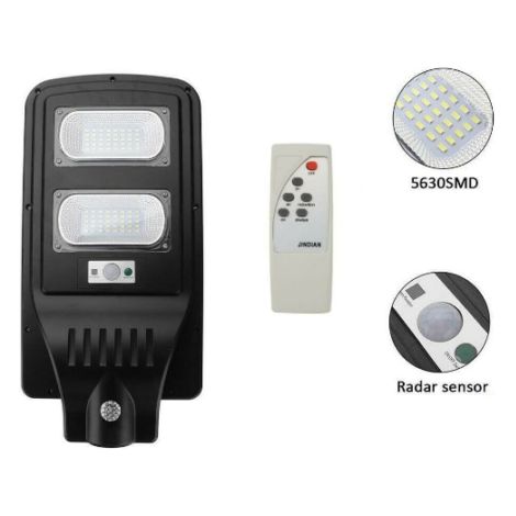 LAMPIONE STRADALE 60 W PANNELLO SOLARE LED FOTOVOLTAICO CON TELECOMANDO JD1960