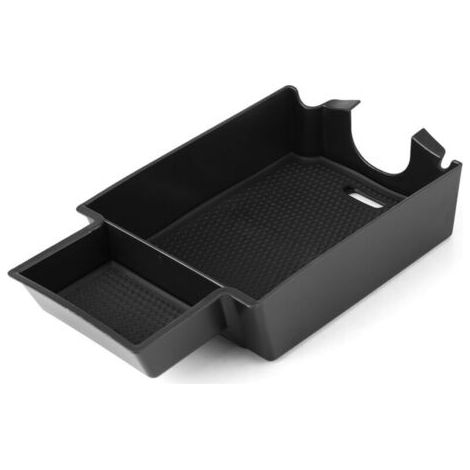 QORVA- Boîte de rangement des accoudoirs, Anti-gratter anti-scratch Practical Easy Installation Center Organisateur Strong pour les accessoires de voiture