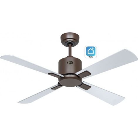 Ventilador de techo con WiFi CasaFan 949141W ECO NEO III 103cm Bronce/Plata y wengue (1/5)