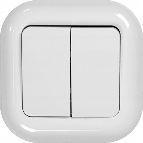 Interrupteur encastré simple Montis blanc MT055SW (1/4)