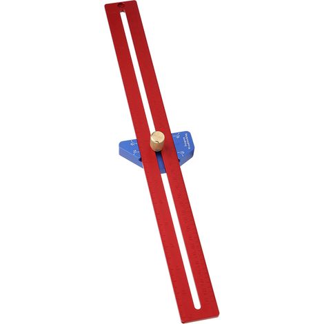 Règle de menuisier YX400 en alliage d'aluminium, un outil de mesure pour les bricoleurs et les menuisiers. (1/5)