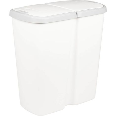 Garbage Bin White 48.5 x 28 x 51 cm PP vidaXL (1/5)