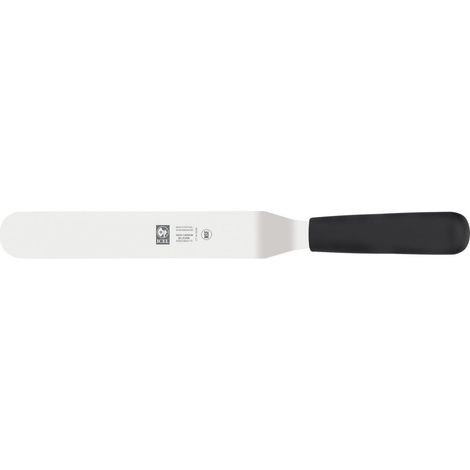Icel spatola piegata a ginocchio professionale acciaio inox nero 20 cm