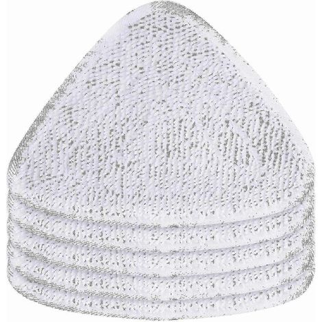 Vileda 100 - Lot de 6 lingettes de rechange compatibles pour balai vapeur en microfibre (1/5)