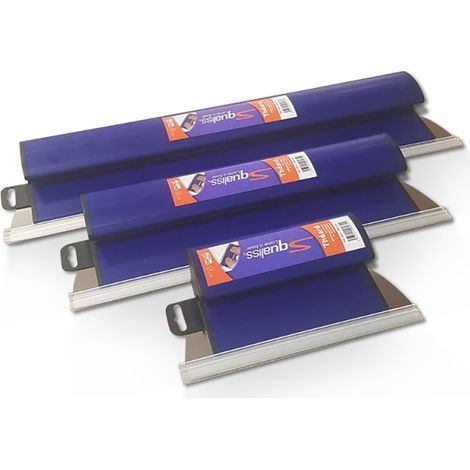 Theard – Lame à lisser Squaliss 450 mm – Lame souple en acier inoxydable – Profil plastique rigide – Poignée ergonomique en S