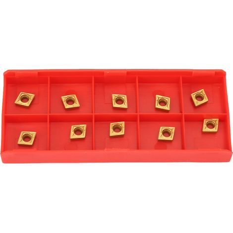 Lot de 10 plaquettes carbure CCMT060204 US735 CCMT21.51 pour tour CNC, outil de tournage de précision (1/5)