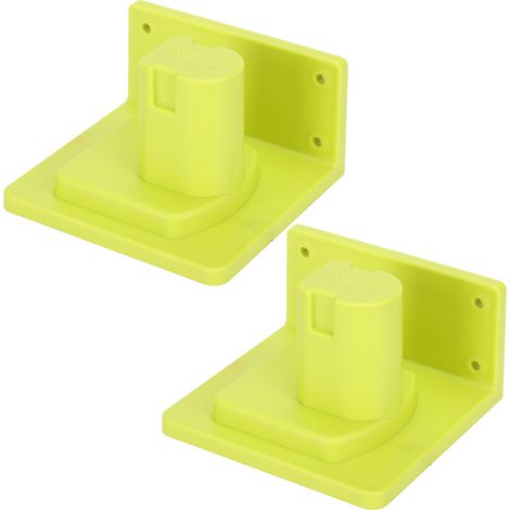 Lot de 2 supports murales en ABS pour rangement outils Ryobi One+, établi fixation paroi sol (1/5)