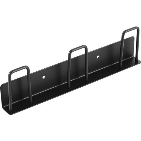 Porte-Gobelet De Vidange Porte-Gobelets Muraux Pas De Poinçonnage Cintre Support De Rangement En Acier Inoxydable Noir (1/3)