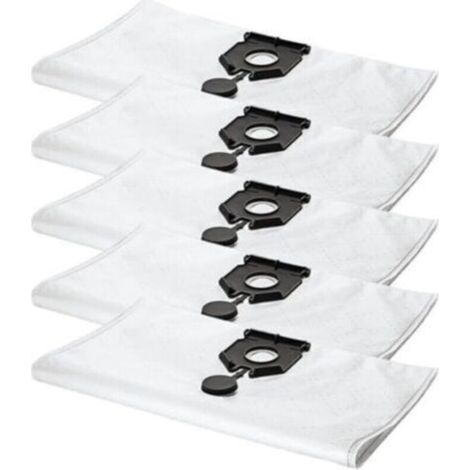 Lot de 5 sacs à poussière compatibles avec les aspirateurs Karcher 2.889-154.0 NT 30/30 L 30L NT 30/ Ap Te L NT 30/ Ap L 30L EU2613 (pièces de rechange pour aspirateur) (1/4)