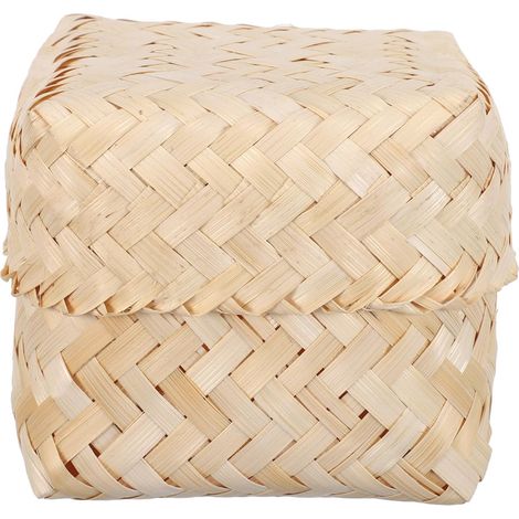 Panier Vapeur pour Riz Gluant Bambou Tressé Panier Vapeur Asiatique Fait Main Décoration de Table (1/5)