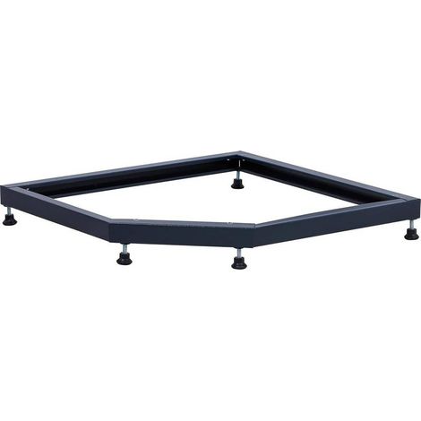 Sous-structure réglable pour tiroirs et armoires d'atelier - 75 x 5x75 cm - Élément de coin robuste - Ajustement en H. - D-Work (1/5)