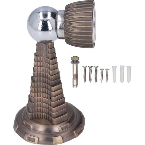 Magnetischer Türstopper aus Zinklegierung mit Zubehör für Türen aus Glas, Keramik, Marmor, Metall oder Holz (1/5)