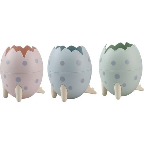 shaped pen holder and cosmetic container made of PP 3 pieces