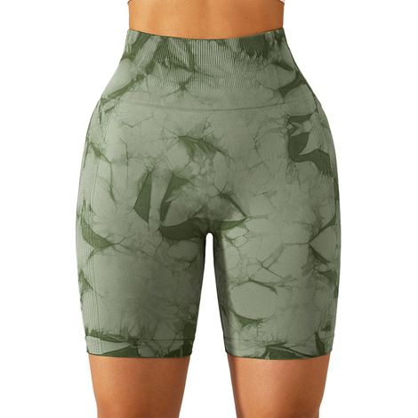 Short De Yoga - Taille Haute - Contrôle Du Ventre - Soulèvement Des Hanches - Séchage Rapide - Respirant - Pour Femme - 1 Pièce (1/5)