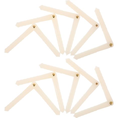 Pack of 20 RC Model Aircraft Hinge Pins Plastic 2.68 x 0.20 x 0.20 Inches Lightweight Repair Accessories Precise Control Wing Attachments Model Making Spare Parts (1/5)