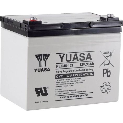[GEBRAUCHT] B-Ware Yuasa Bleiakku Akkumulator 12 V 36 Ah AGM Blei Vlies M5 Schraubanschluss Gering (1/2)