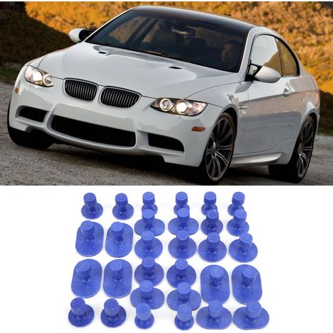 Questo kit di riparazione ammaccature senza verniciatura, composto da 30 pezzi, include clip di varie dimensioni ed è adatto per la riparazione della carrozzeria automobilistica.