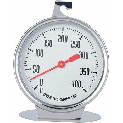 Backofenthermometer, Sofortanzeige, Edelstahlsonde mit Haken für Backofen und Grill – 7 x 9 cm (1/4)