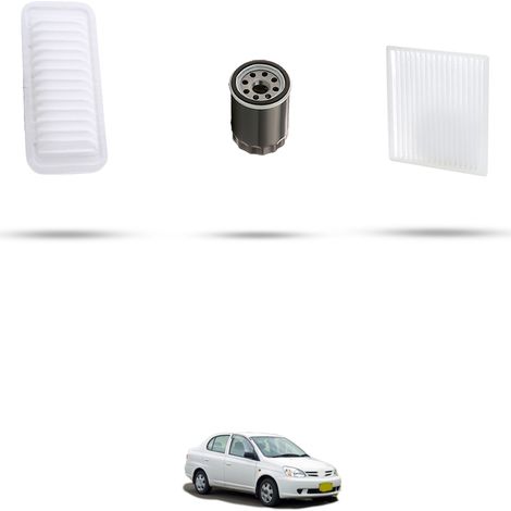 Kit tagliando 3 filtri compatibile con Toyota Echo 1.5 81kw dal 1999 (1/5)