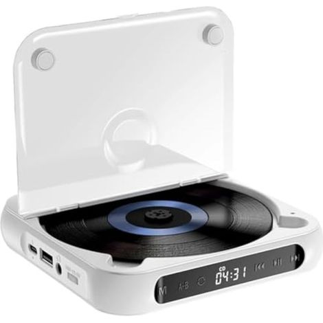 Lecteur CD externe portable pour voiture, port AUX, lecteur CD USB universel pour véhicule, ordinateur portable, TV ordinateur, Android 4.4 et versions ultérieures (1/5)