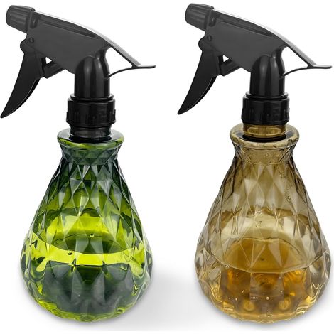 2 Pièces Flacon vaporisateur, Bouteille rechargeable 500ml, Pulvérisateur réglable jet fin, Matériau PET sans BPA, Pour ménage jardin plantes cosmétique (1/5)