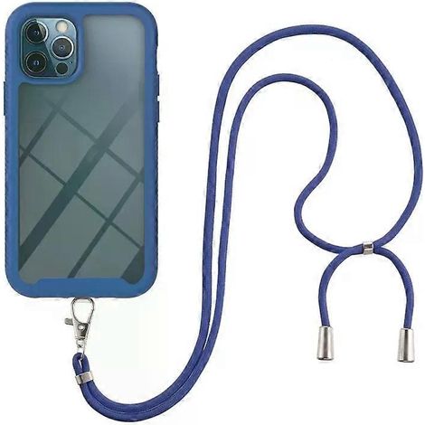 Coque antichoc pour iPhone 11 Pro - Ciel étoilé (TPU + PC) avec dragonne - Bleu (1/5)
