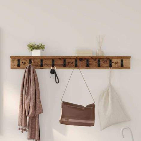 Wandmontierter nachttisch Altholz 100 x 10,5 x 10,5 cm