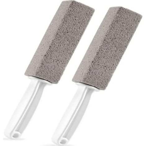 Brosse à pierre ponce à manche allongé pour toilettes, évier et barbecue, détachante et antirouille (1/4)